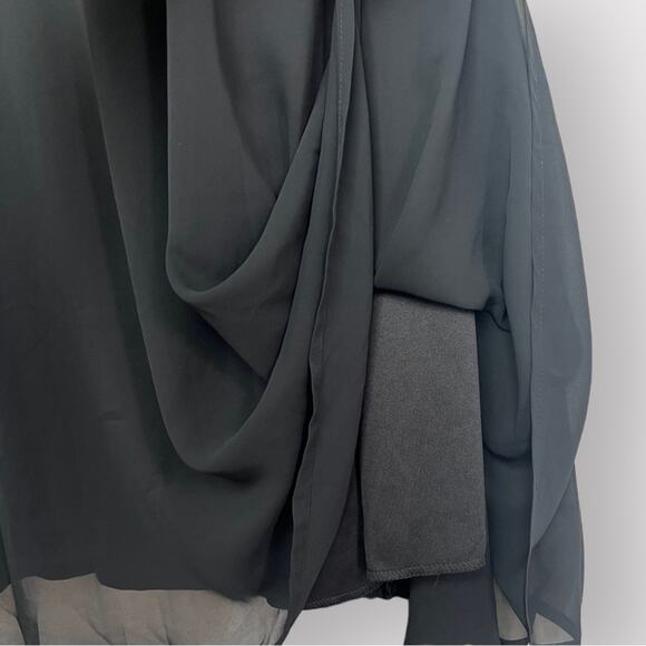 Connected Apparel | Woman’s Black Sleeveless Dress | Ruched Waist | Size 18W - Picture 4 of 6